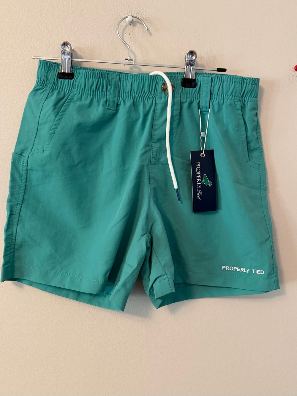 Properly Tied Soft Green Mallard Shorts